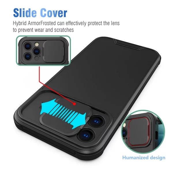 Калъф за iPhone 13 Mini slide camera cover черен