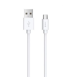 Кабел USB  Micro USB DEVIA 2.1A 1м Smart Series /бял/