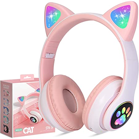 Безжични стерео Bluetooth слушалки с вграден микрофон Cat Ear