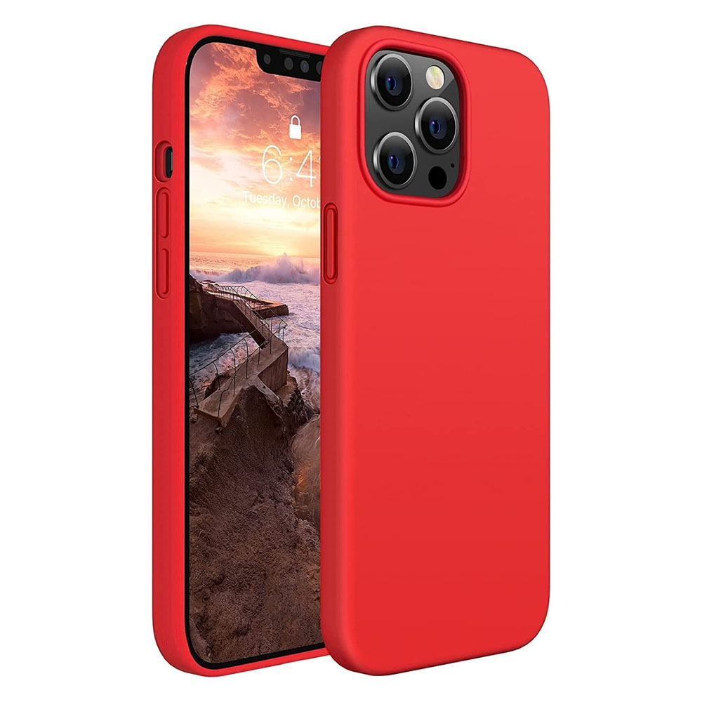 Калъф за iPhone 14 Plus Silicone Soft Cover Red
